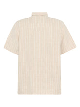 Charger l'image dans la galerie, Chemise en lin rayée à manches courtes - Relaxed linen stripe short sleeve shirt