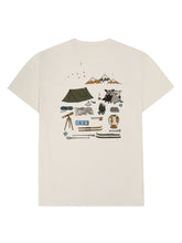 Charger l'image dans la galerie, T-shirt imprimé au dos - Cotton back print t-shirt Egret