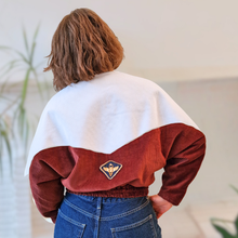 Charger l'image dans la galerie, Beetle's Needles - Bomber velours blanc/chocolat