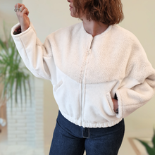 Charger l'image dans la galerie, Beetle's Needles - Bomber velours/teddy blanc