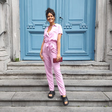 Charger l'image dans la galerie, Combinaison - Jumpsuit Elke lila gabardine