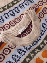 Charger l'image dans la galerie, Pull en laine à motifs - Lambswool crew neck knit