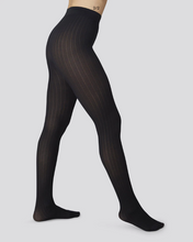 Charger l'image dans la galerie, Collant Alma rib noir 70 deniers