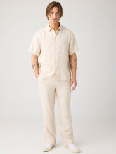 Charger l'image dans la galerie, Pantalon en lin à rayures - Fig loose linen pants
