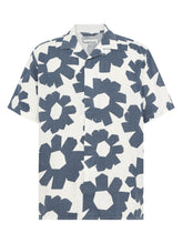 Charger l'image dans la galerie, Chemise à fleurs à courtes manches - Relaxed linen-mix print
