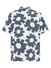 Charger l'image dans la galerie, Chemise à fleurs à courtes manches - Relaxed linen-mix print
