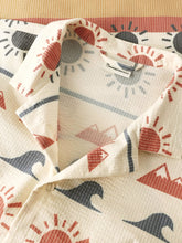 Charger l'image dans la galerie, Chemise à motifs plage à manches courtes - Relaxed print short sleeve shirt
