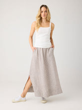 Charger l'image dans la galerie, Jupe longue en lin à rayures - Linen stripe skirt
