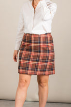 Charger l'image dans la galerie, Jupe en flannelle à carreaux - Liz rok brown red
