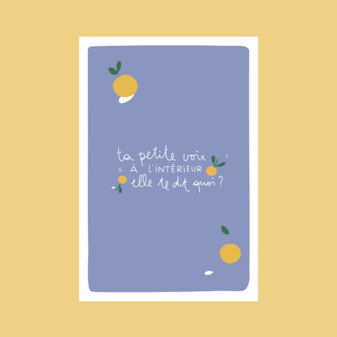 ta petite voix à l'intérieur