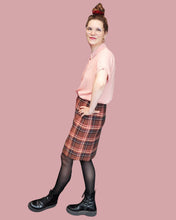 Charger l'image dans la galerie, Jupe en flannelle à carreaux - Liz rok brown red
