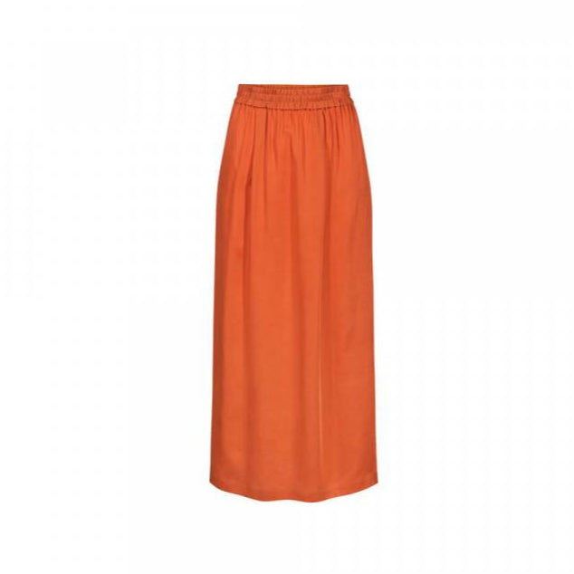 Light-breeze Tencel longskirt orange