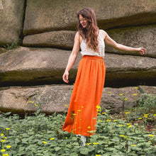 Charger l&#39;image dans la galerie, Light-breeze Tencel longskirt orange
