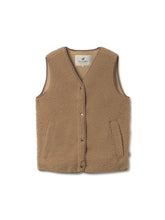 Charger l'image dans la galerie, veste teddy sans manches polyester recyclé two thrids weco store
