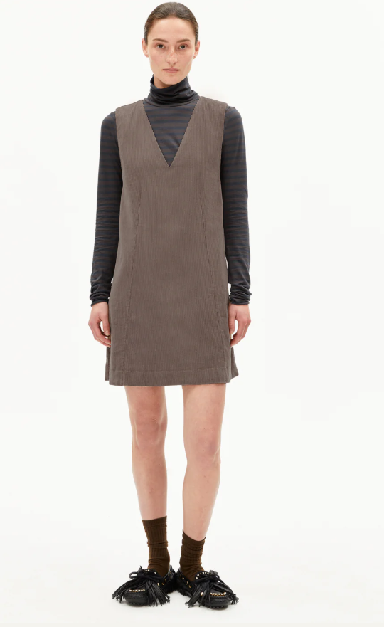 Robe courte en velours - Pinaafo corduroy