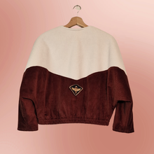 Charger l'image dans la galerie, Beetle's Needles - Bomber velours blanc/chocolat
