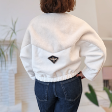 Charger l'image dans la galerie, Beetle's Needles - Bomber velours/teddy blanc
