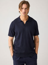 Charger l'image dans la galerie, Polo en mélange cachemire - Cashmere knit polo
