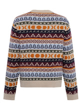 Charger l&#39;image dans la galerie, Pull en laine à motifs - Lambswool crew neck knit
