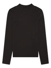 Charger l&#39;image dans la galerie, Rib high neck long sleeved - Chocolate Torte
