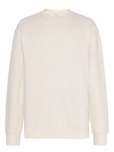 Charger l&#39;image dans la galerie, Sweat écru - Loose fit heavy diagonal structure sweat egret

