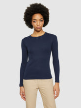 Charger l&#39;image dans la galerie, T-shirt à manches longues - Rib scoop neck long sleeved night sky
