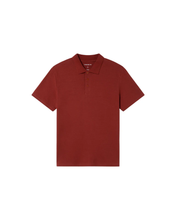 Charger l&#39;image dans la galerie, Polo en chanvre - Orange red hemp polo
