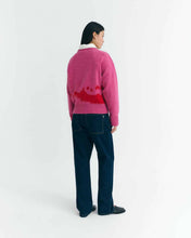 Charger l&#39;image dans la galerie, Pull en maille et mohair - Pink petra knit sweater
