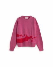 Charger l&#39;image dans la galerie, Pull en maille et mohair - Pink petra knit sweater
