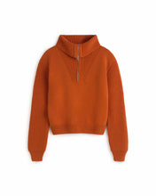 Charger l&#39;image dans la galerie, Pull à col zippé - Apricot tanit sweater
