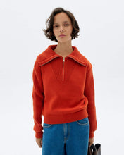 Charger l&#39;image dans la galerie, Pull à col zippé - Apricot tanit sweater
