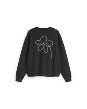 Charger l&#39;image dans la galerie, Sweat brodé à fleur - Flower rope navy leon sweatshirt
