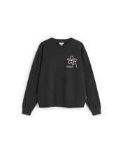 Charger l&#39;image dans la galerie, Sweat brodé à fleur - Flower rope navy leon sweatshirt
