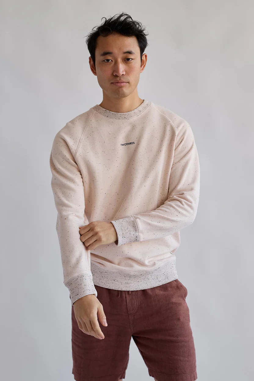 Sweat en coton bio - Annette - soft pink