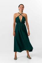 Charger l'image dans la galerie, Robe multiposition en coton et lin - MP dress midi
