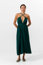 Charger l'image dans la galerie, Robe multiposition en coton et lin - MP dress midi
